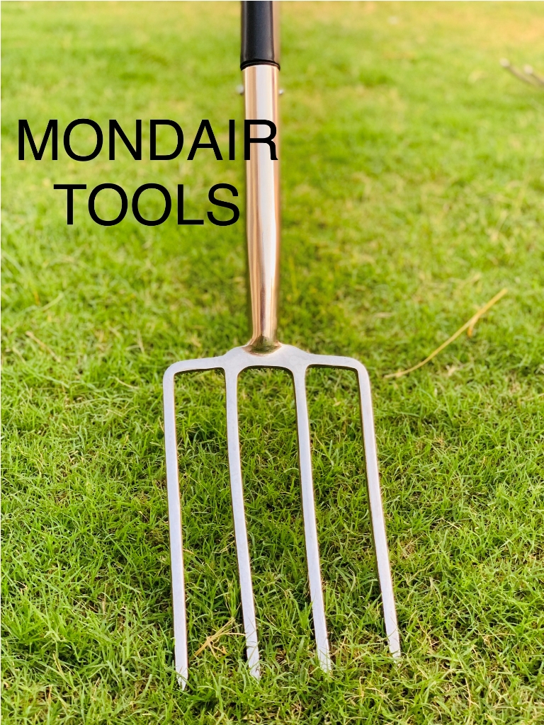 Garden Fork Stainless Steel with Plastic Handle Mondair Tools