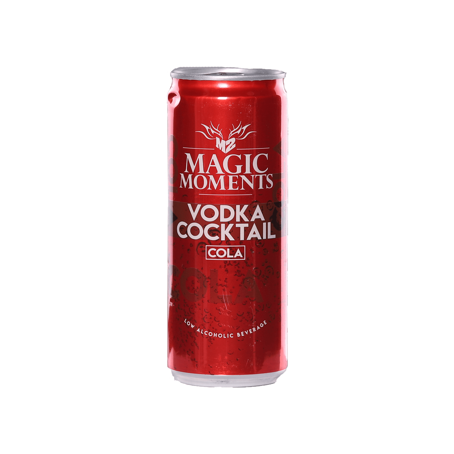 Magic Moments Vodka Cocktail Cola Low Alcoholic Beverage Silver