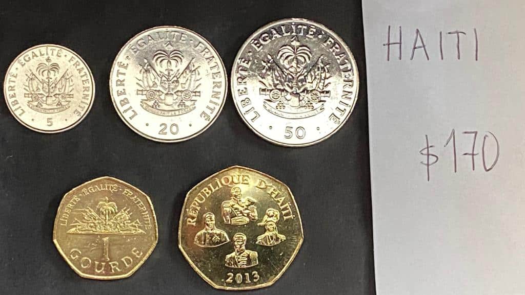 369 HAITI 5 MONEDAS Monedas Angel