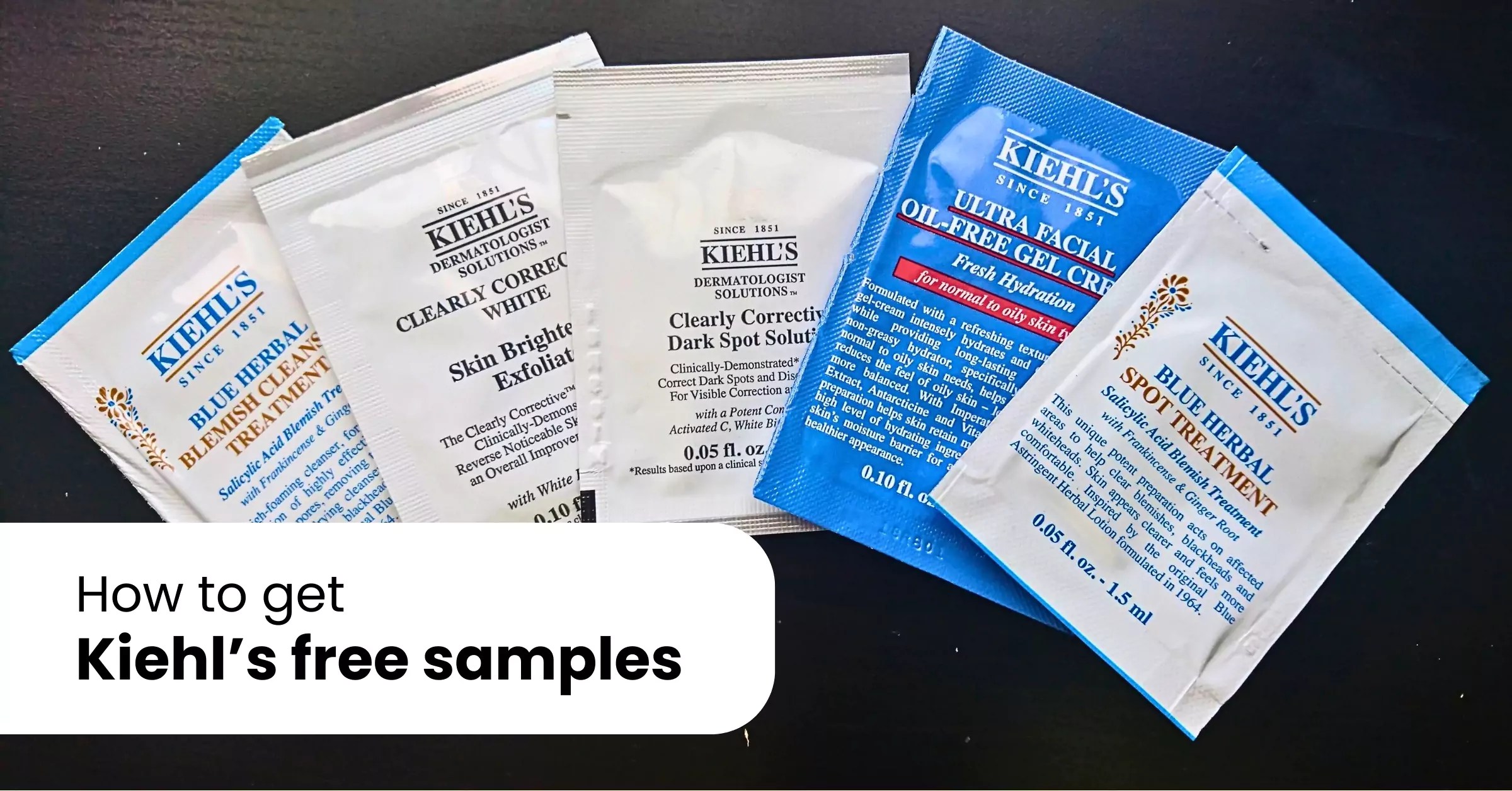 How to get Kiehl’s free samples