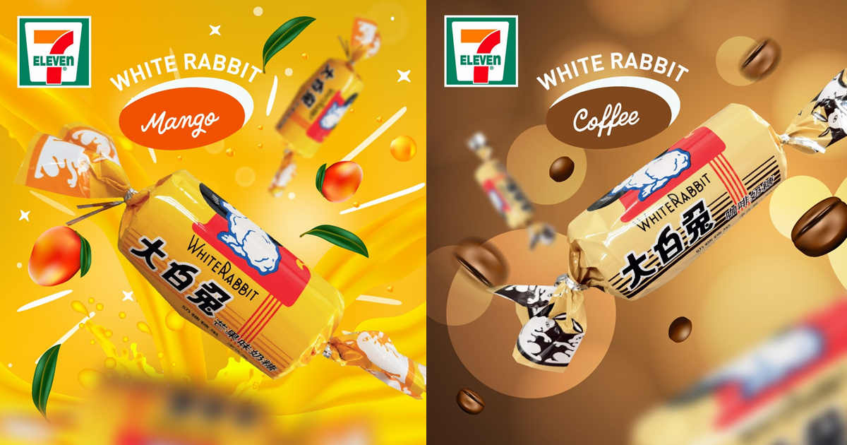 White Rabbit candy infused with mango, coconut and coffee now available at 7Eleven MoneyDigest.sg