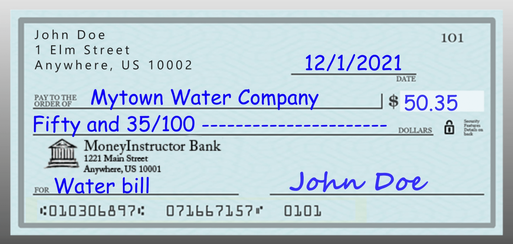 What is a Check? Money Instructor