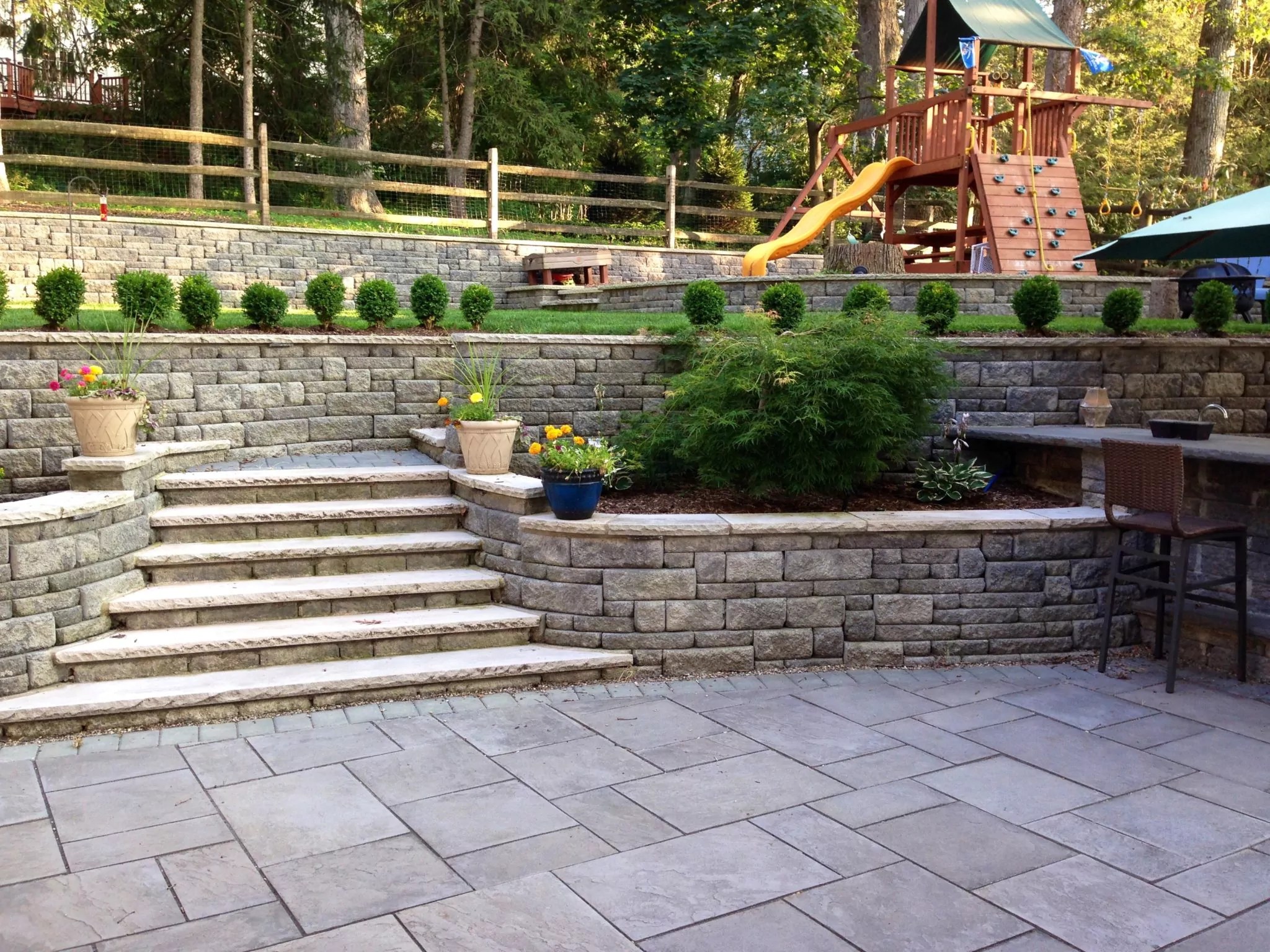 Flagstone Patio How to Remove Calcium Stains » The Money Pit