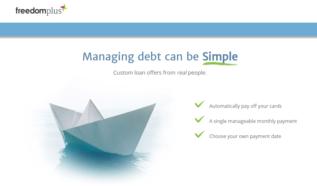 FreedomPlus Review Great For Debt Consolidation