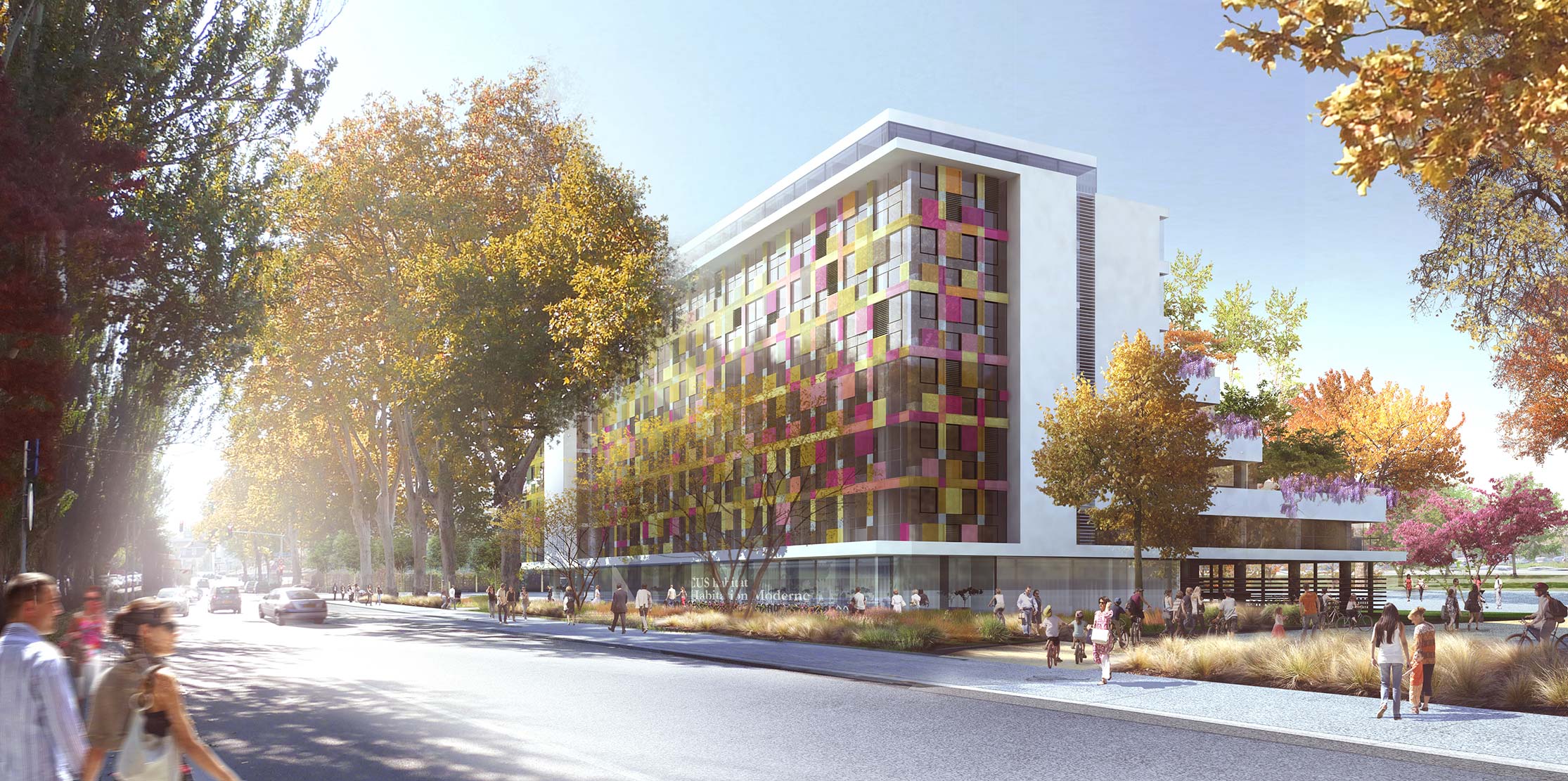 Mongiello & Plisson Siège de C.U.S. Habitat et d'Habitation Moderne