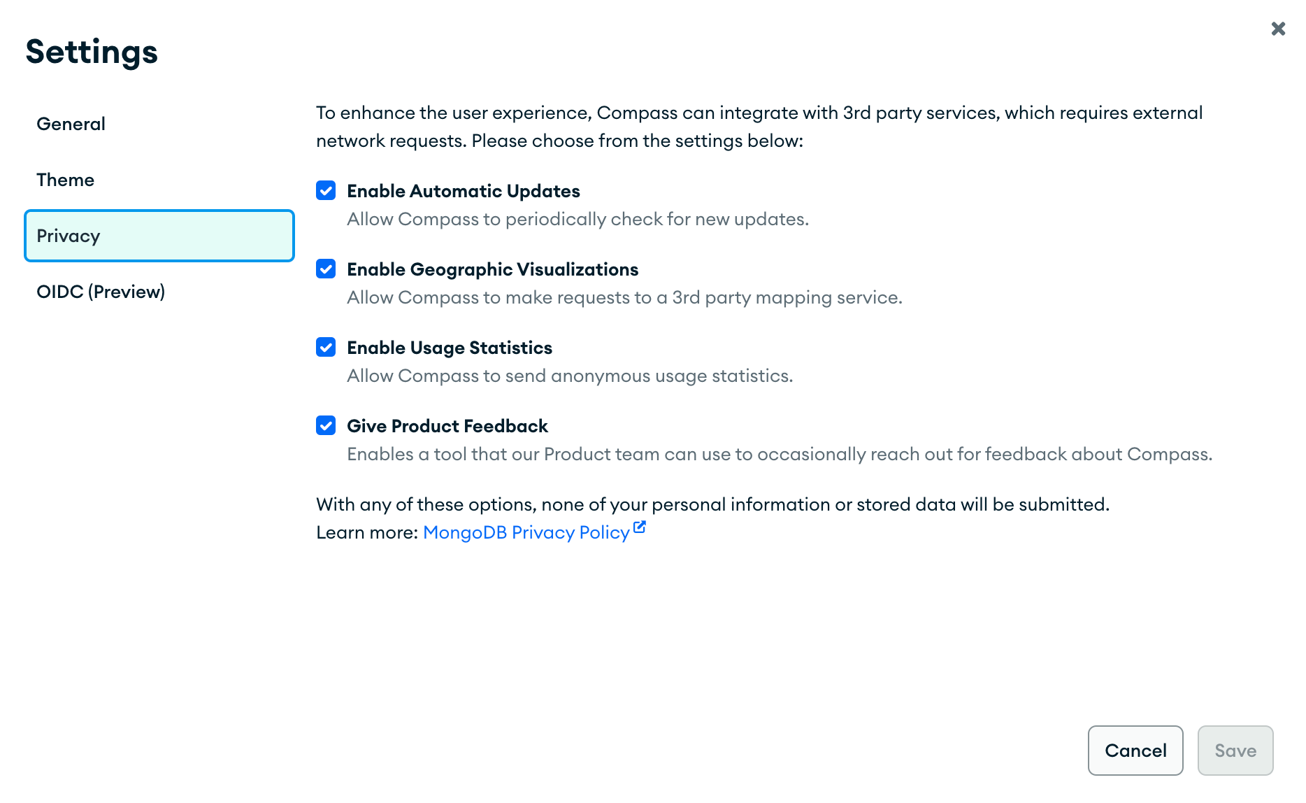 Update MongoDB Compass — MongoDB Compass