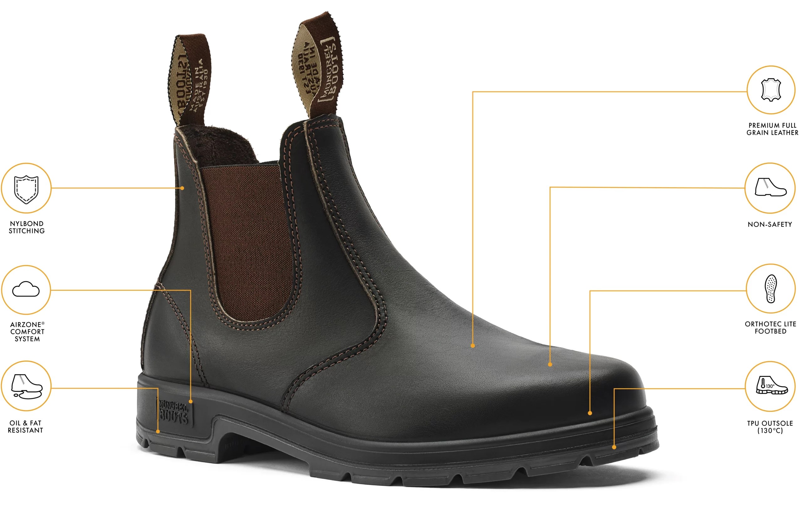 K9 Claret Oil Kip Mongrel Boots