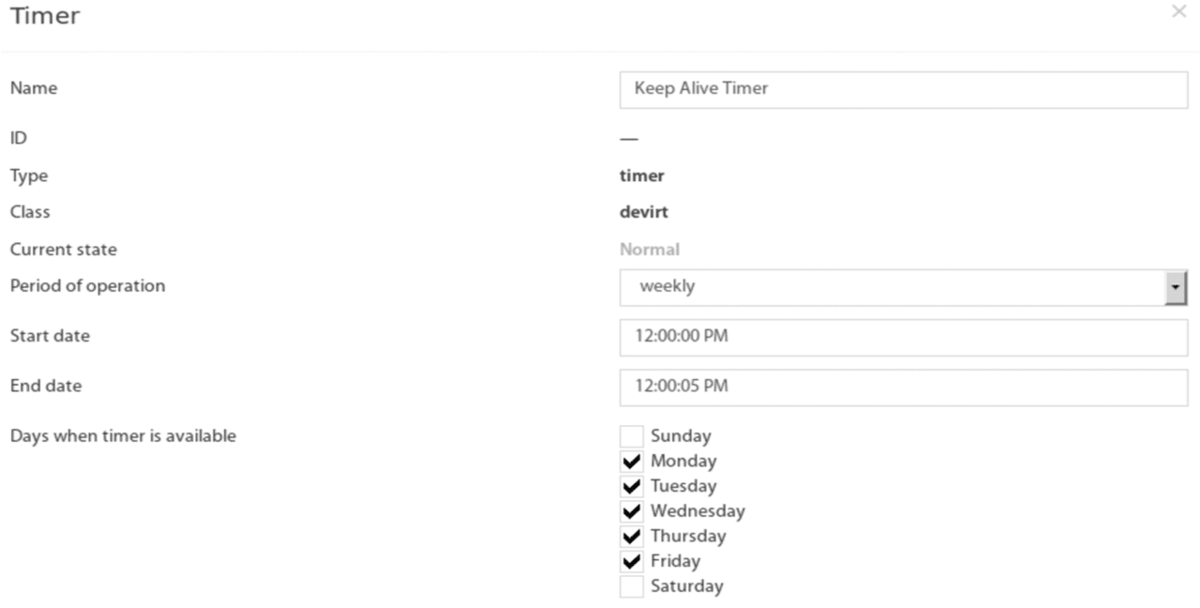 Keep Alive notification