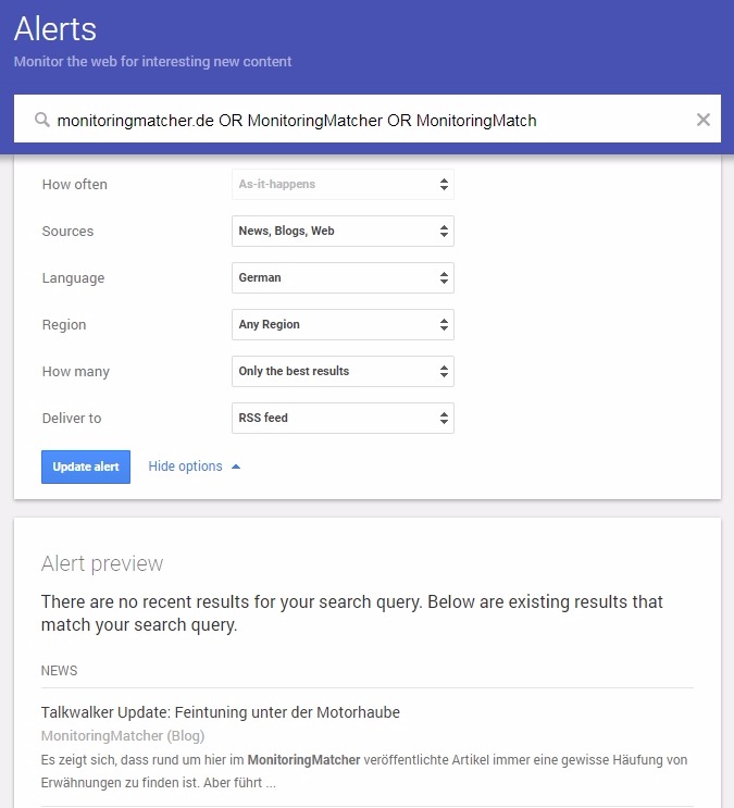 6 kostenlose Google Alerts Alternativen