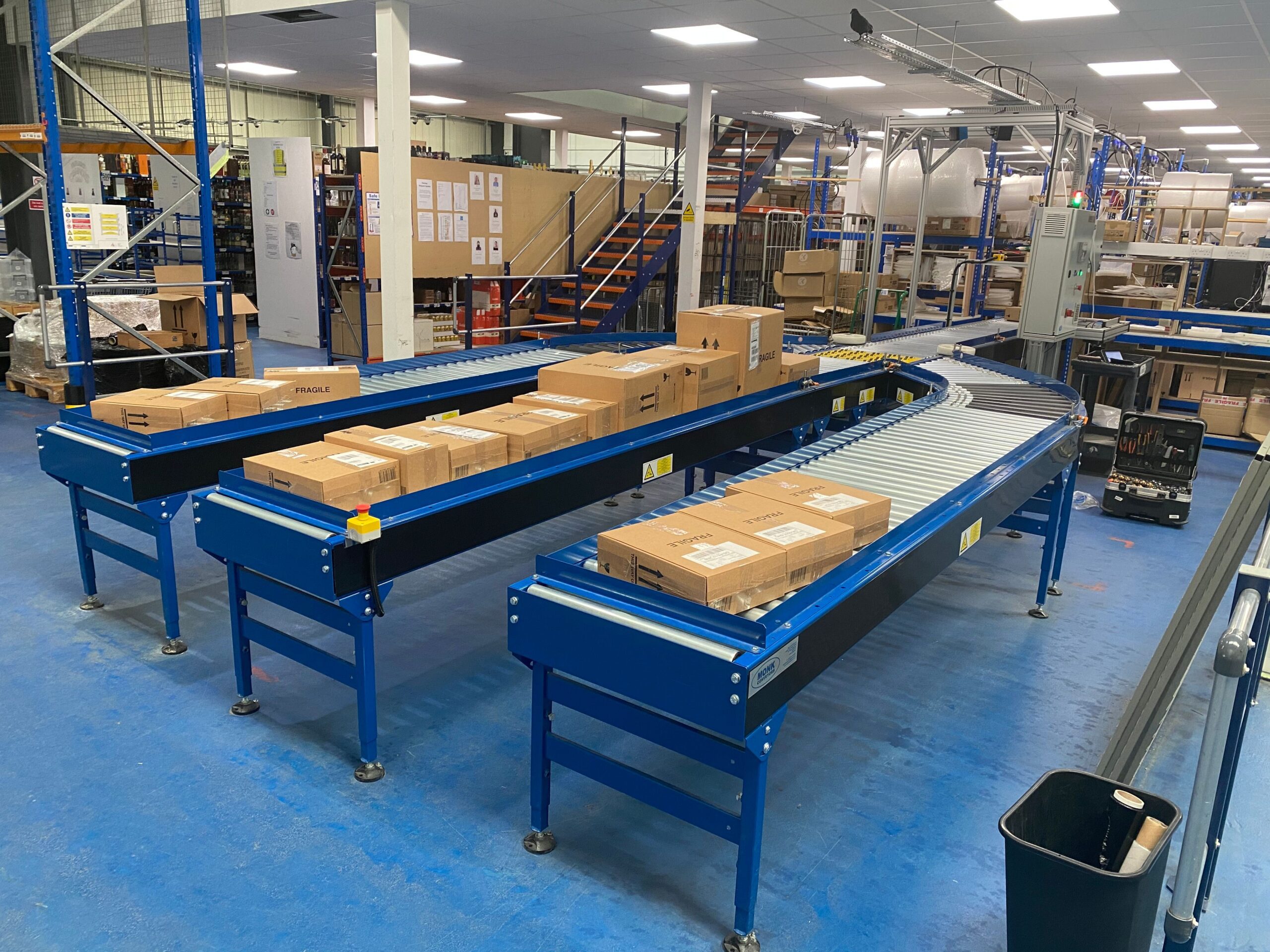Warehouse Packing and Sortation Monk Conveyors