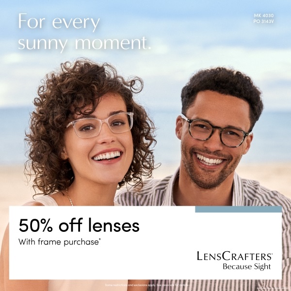 Shop Sales at LensCrafters including 50 off lenses with frame purchase