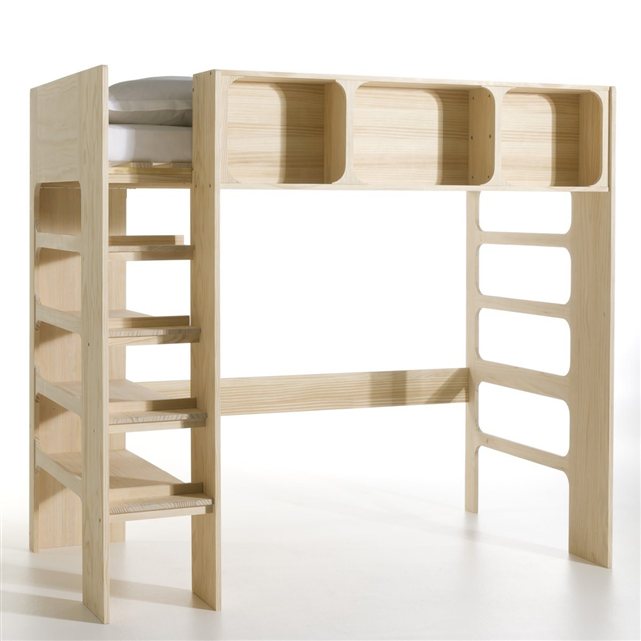 Lit Mezzanine Bois 1 Place Un Lit mezzanine gain de place monpetitappart, aménagement et