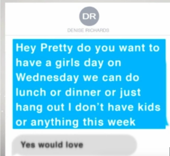 Brandi Glanville's 'juicy text messages' with Denise Richards prove