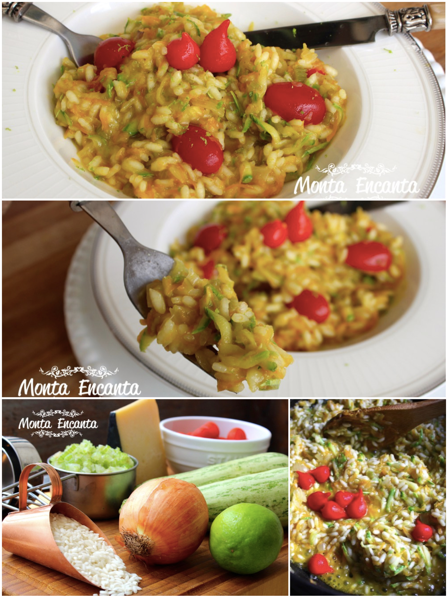 Risoto de Abobrinha com Pimenta Biquinho Monta Encanta