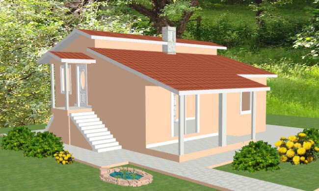 Montažne kuće cene Maker Ivanjica model Mina Tip 86