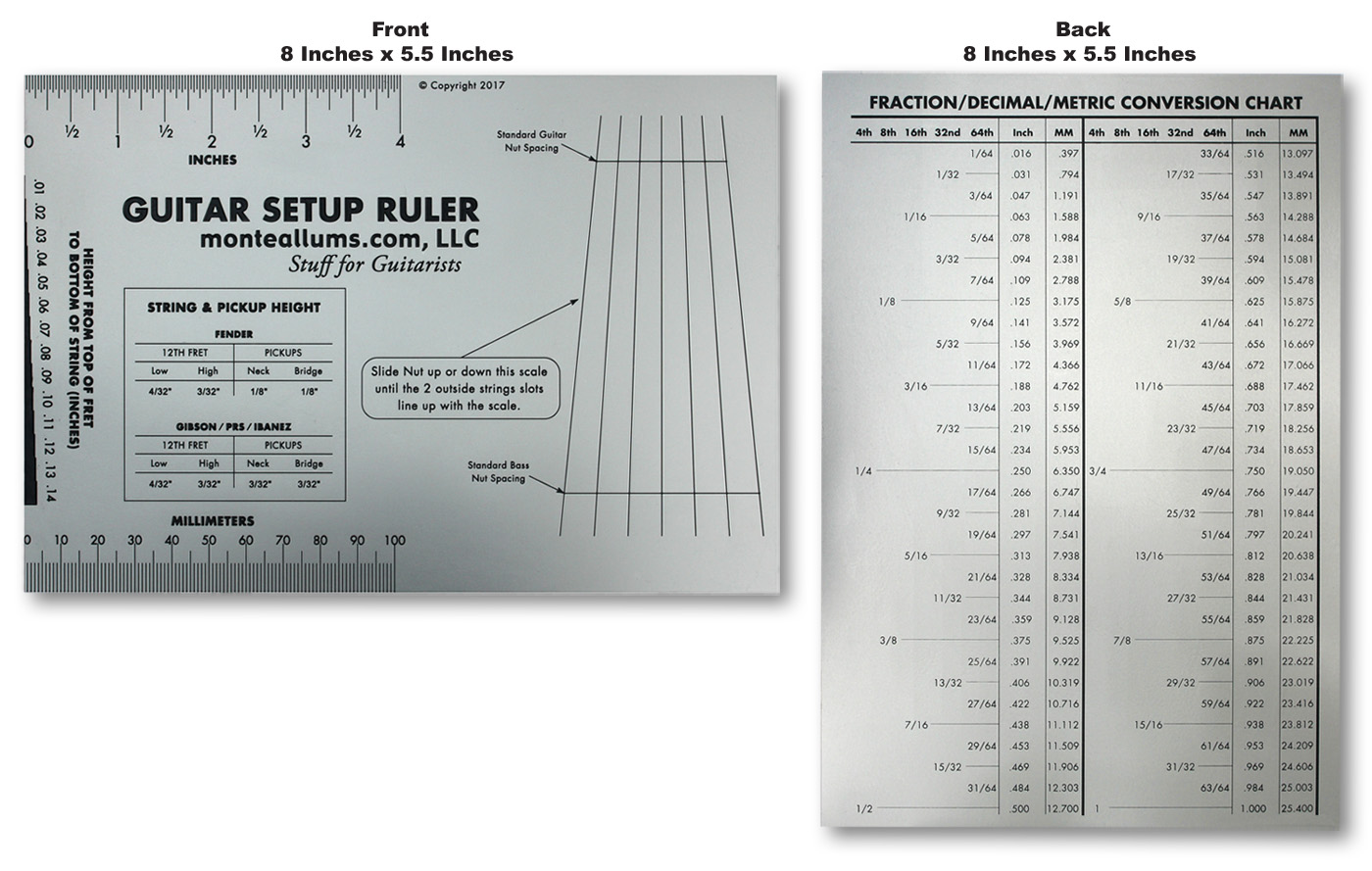 Guitar Setup Ruler Monte Allums Mods