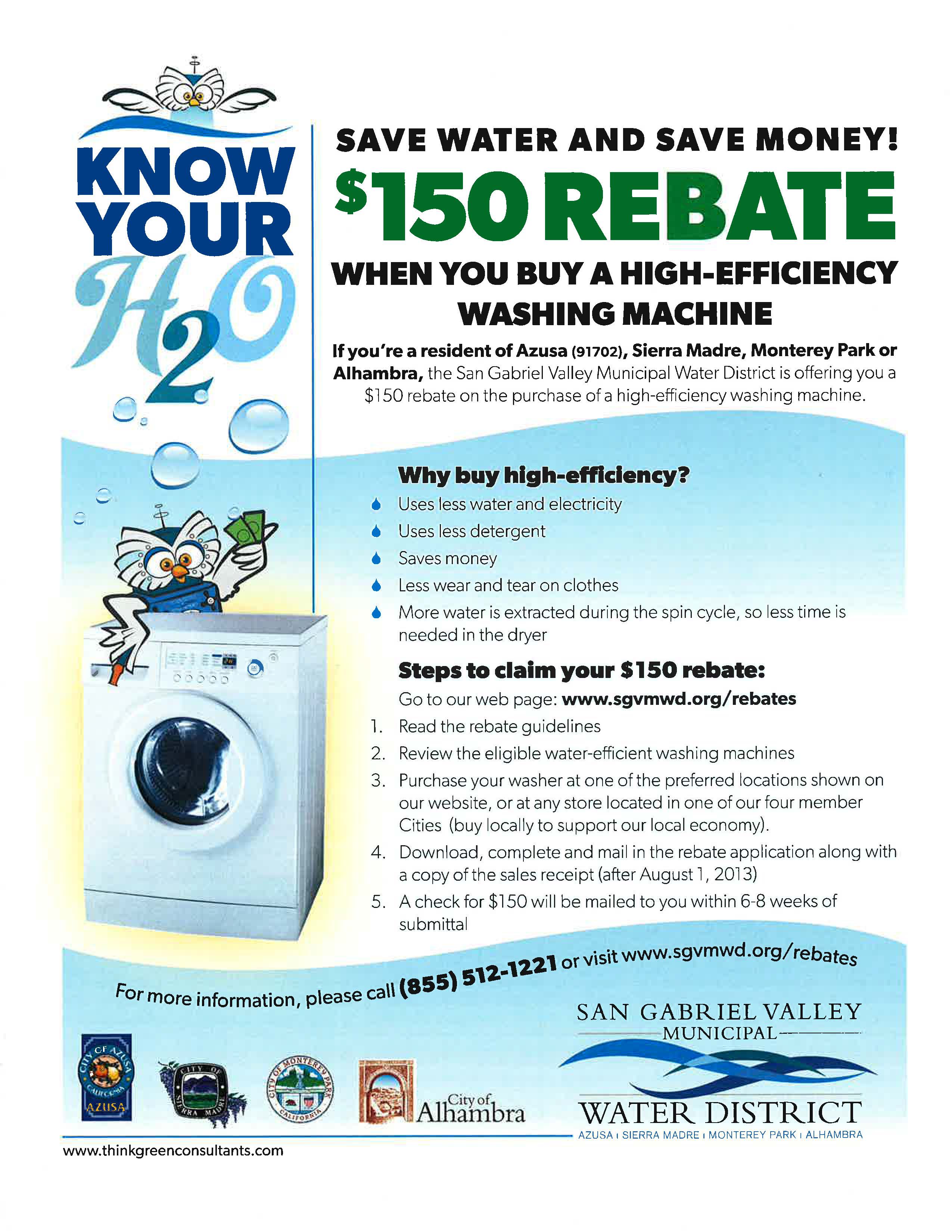 Washing Machine Rebate Monterey Park, CA Official Website
