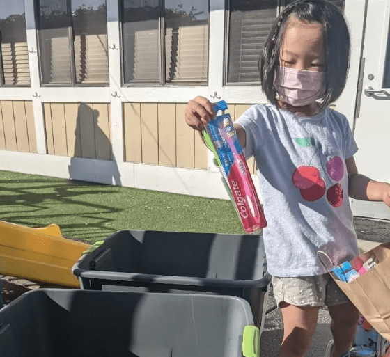 Students at LePort Montessori Donate Gift Bags to Local Seniors The