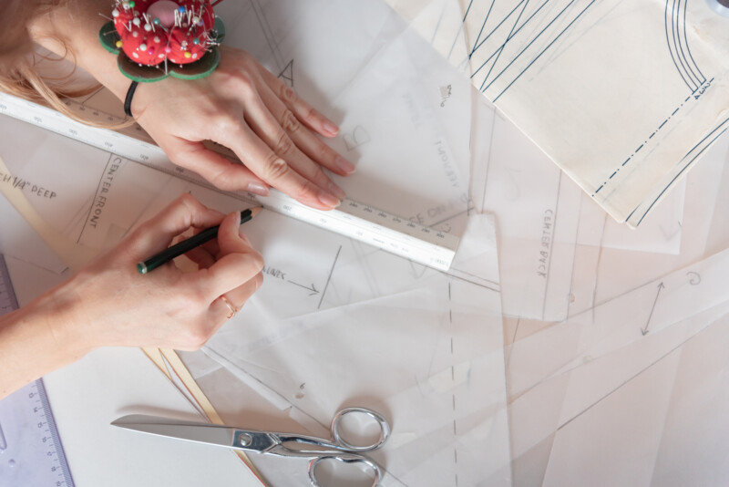 4 Beginner Draping How to Add Seam Allowance to a Pattern Piece