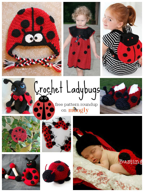 Lucky Ladybugs! 10 Free Ladybug Crochet Patterns moogly