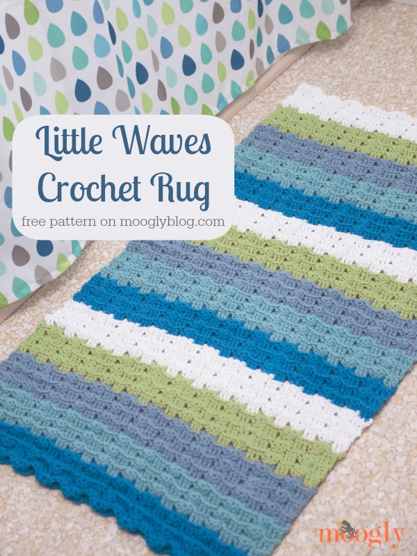 Kits & How To Crochet Pattern Round crochet rug pattern The Wave