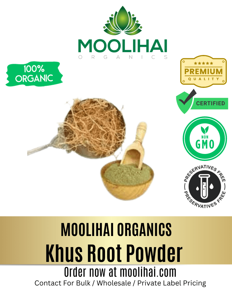 Vetiver Powder Khus Root Powder Vetiveria Zizanioides Powder