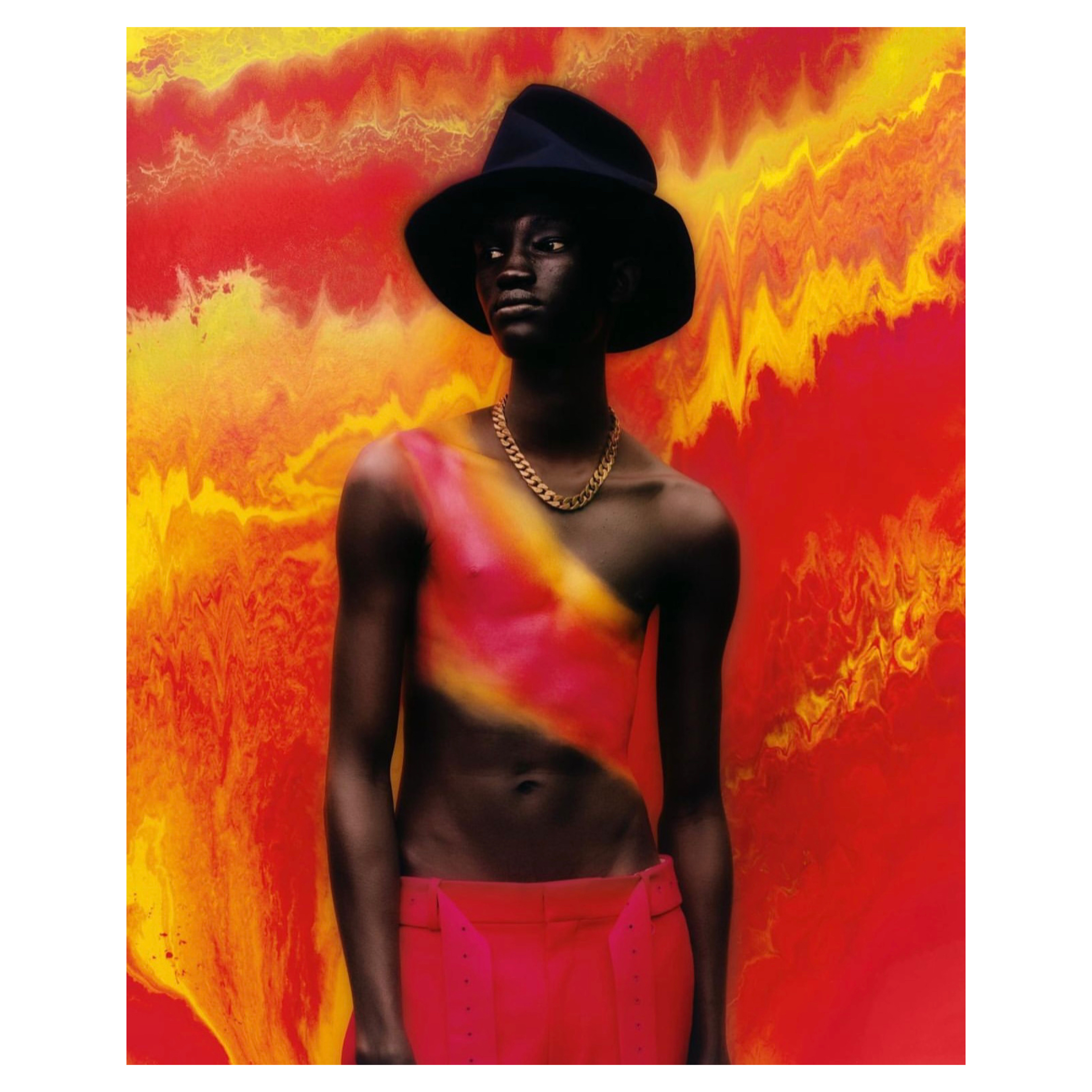 Body paint for Virgil Abloh Moon Man Studios Moon Man Studios