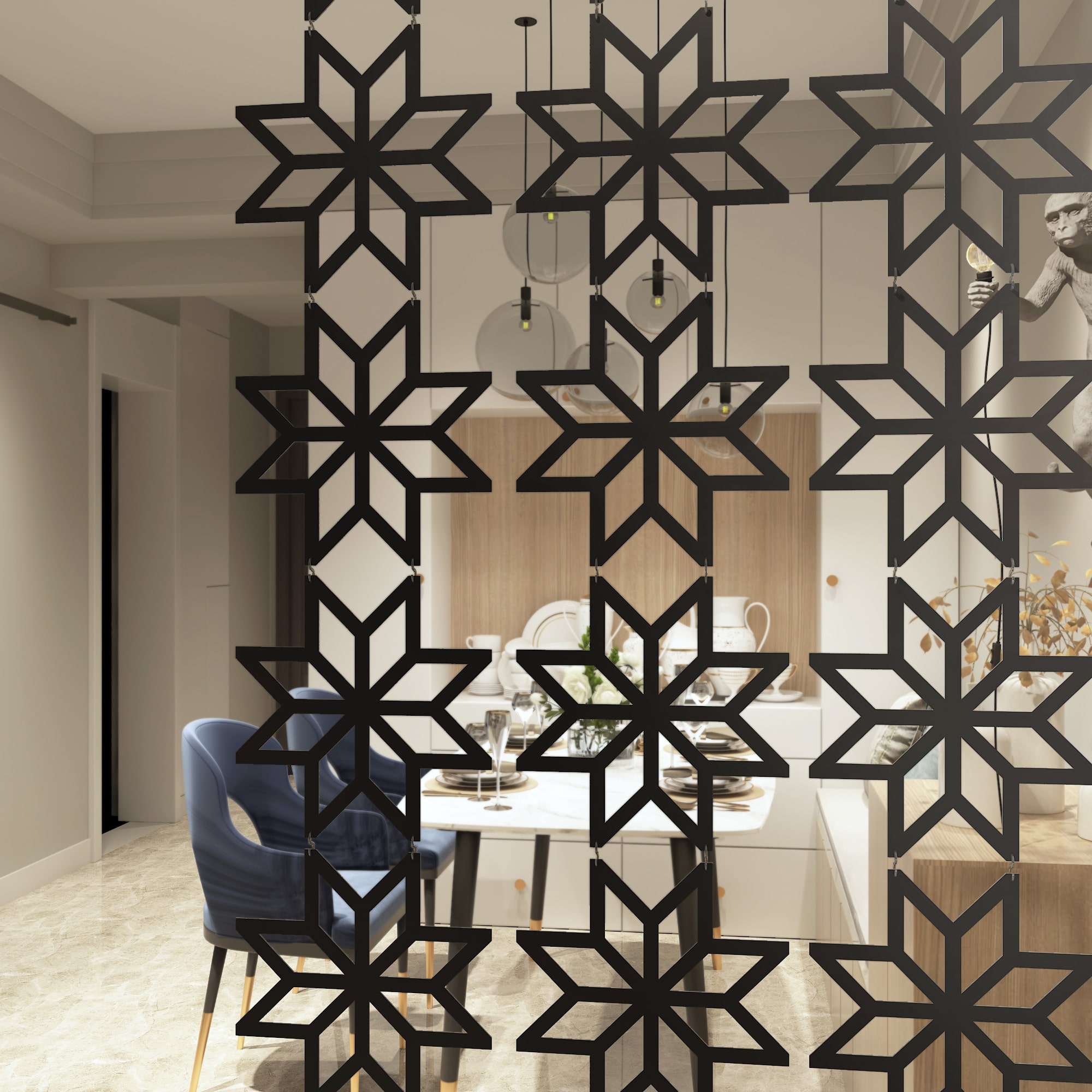 Elvas Suspended Room Divider
