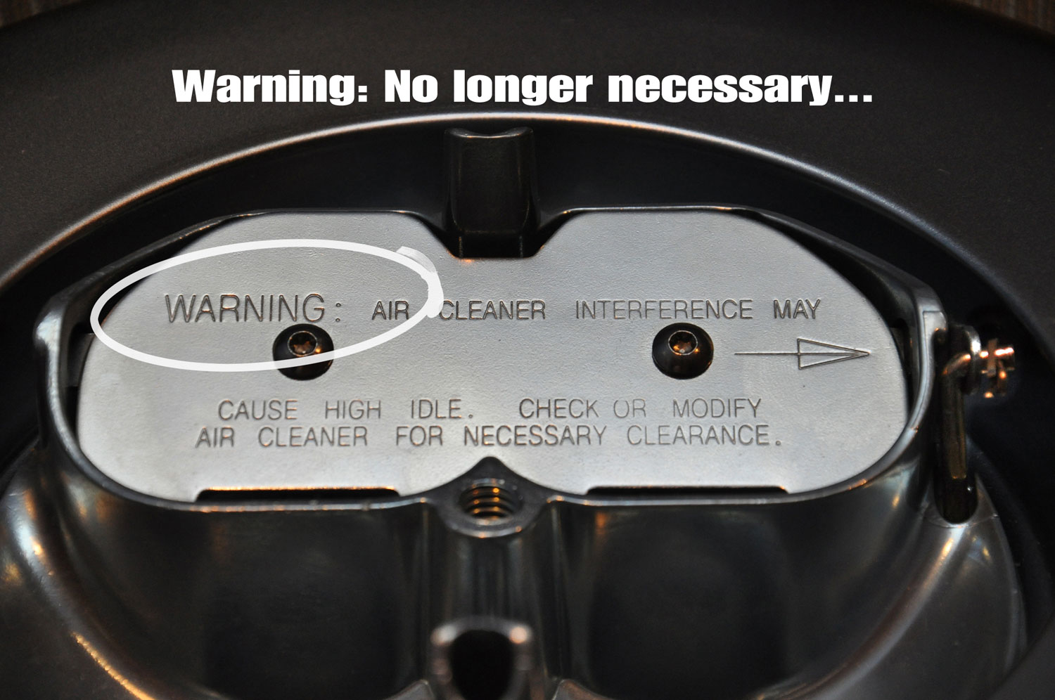 New air cleaner for all Demon carburetors, including those with choke mechanisms Moore Good Ink