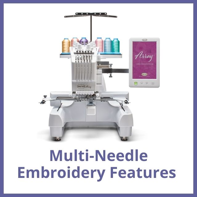 MultiNeedle Embroidery Features Moore's Sewing