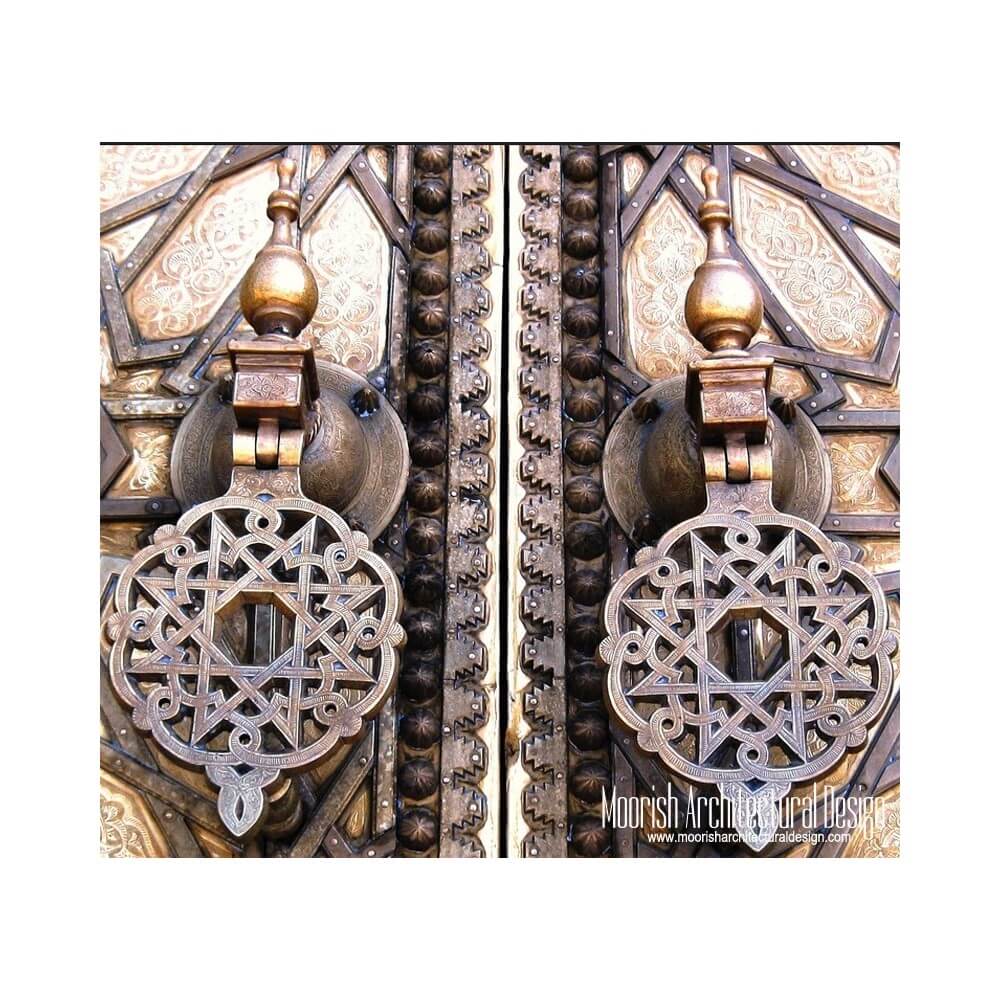 Moroccan Brass door knobs and knockers