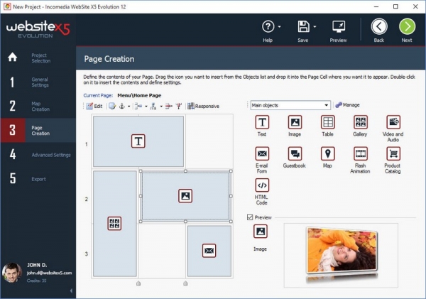 Editor Visuali per la progettazione e la creazione di siti