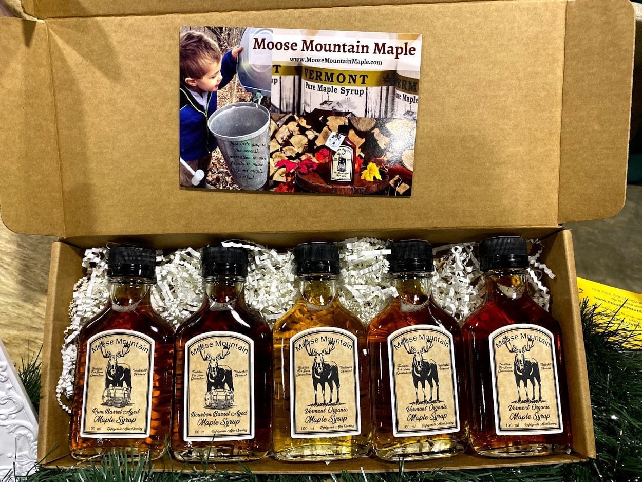 Vermont Maple Syrup Gift Box Sampler Moose Mountain Maple