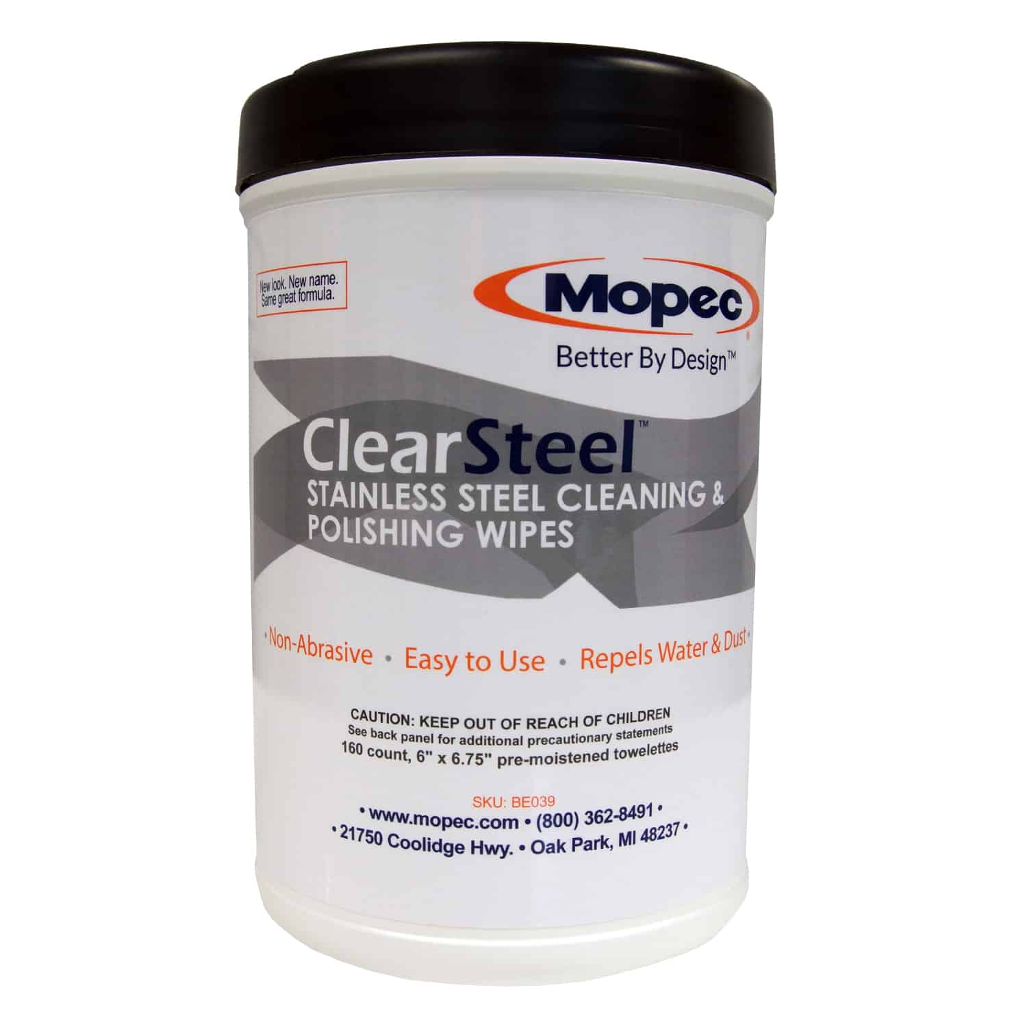 Stainless Steel Cleaning and Polishing Wipes. Multiple surfaces. BE039