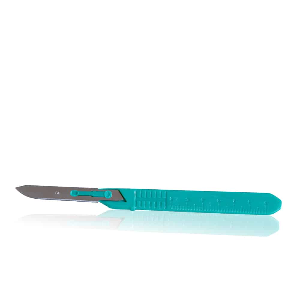 Disposable 6.5" Scalpel with Scale 60 Blade, 100 pack AJ135