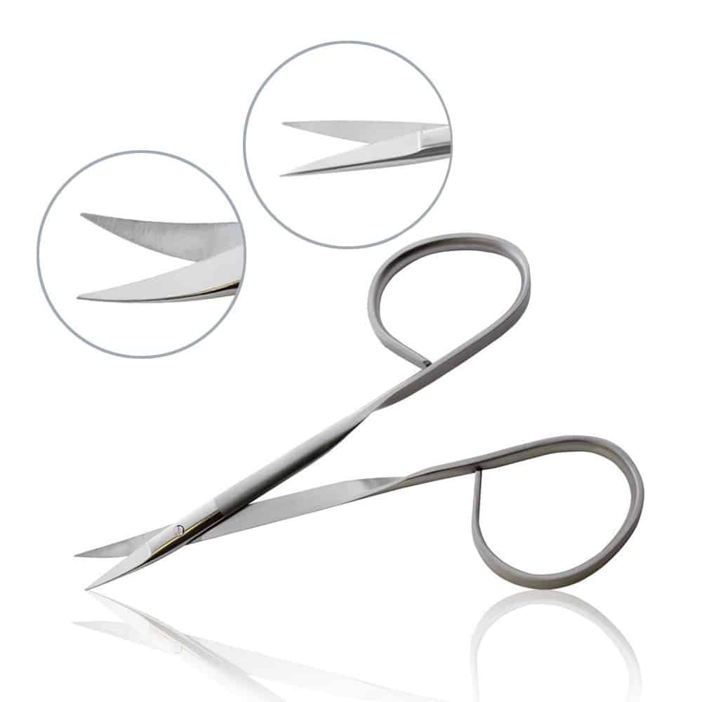 Dissecting Iris Scissor Curved 3.7" AA147