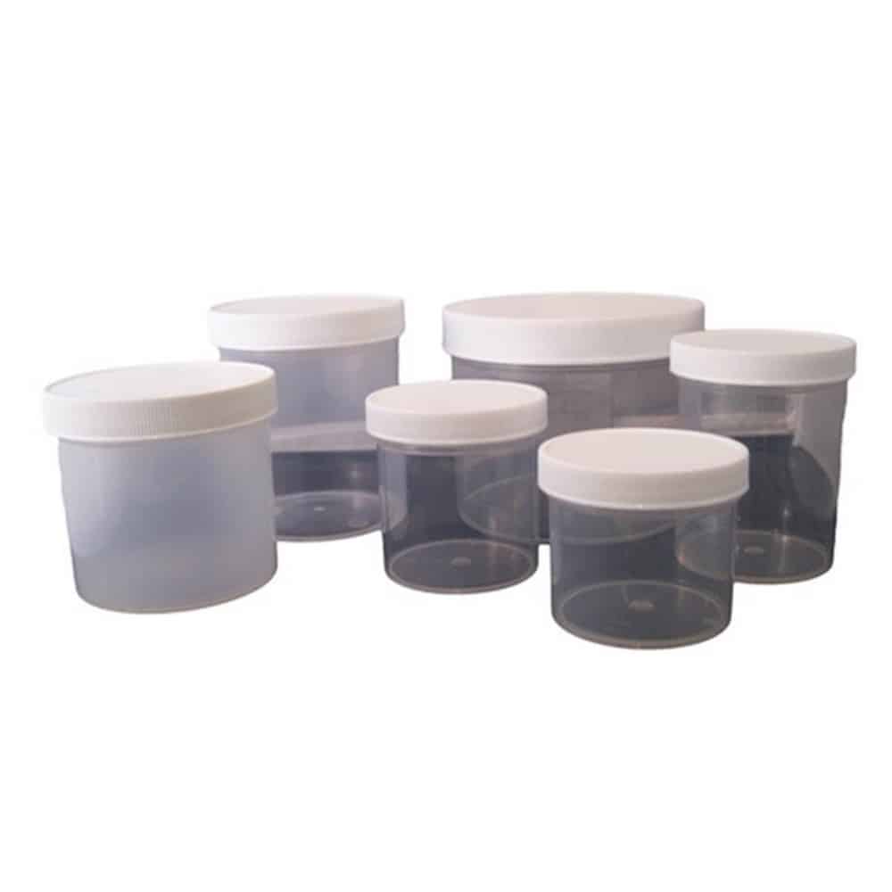 Small Pathology Containers, Screw Top Mopec