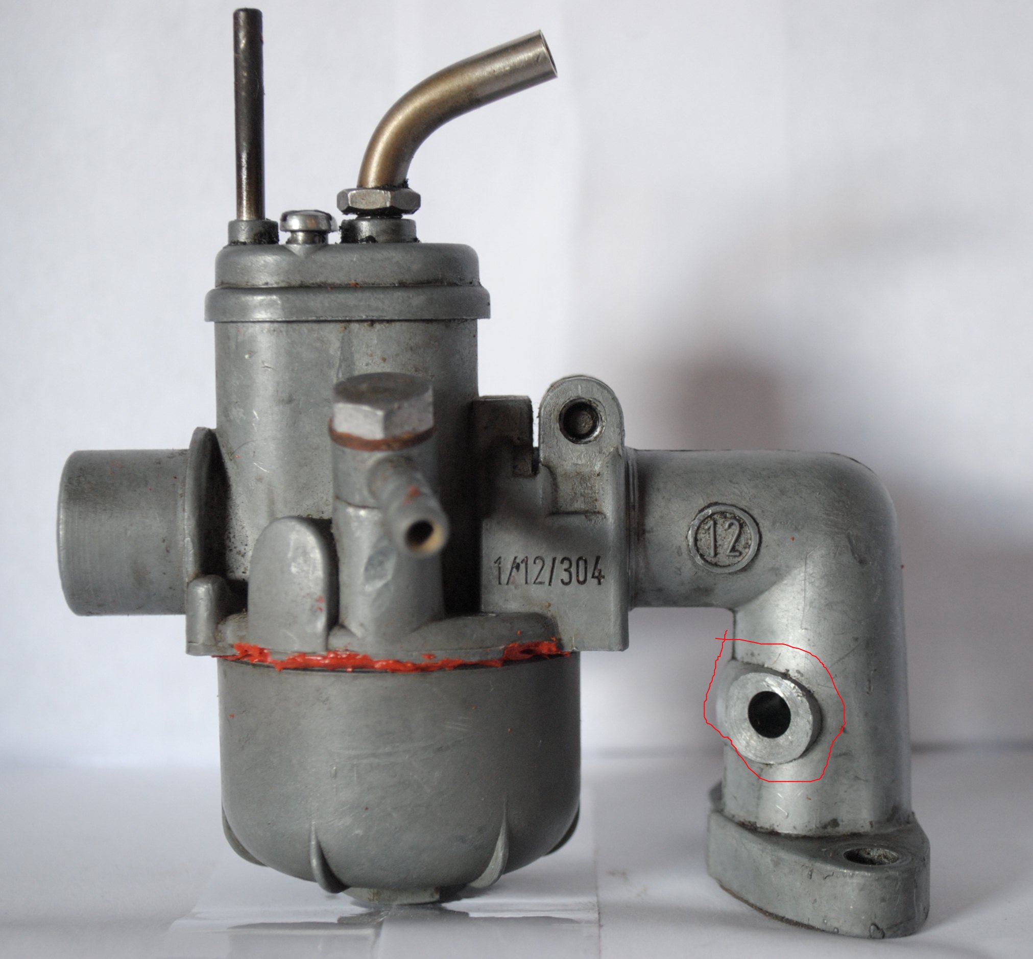 FS Puch 12mm Bing Carburetor and intake