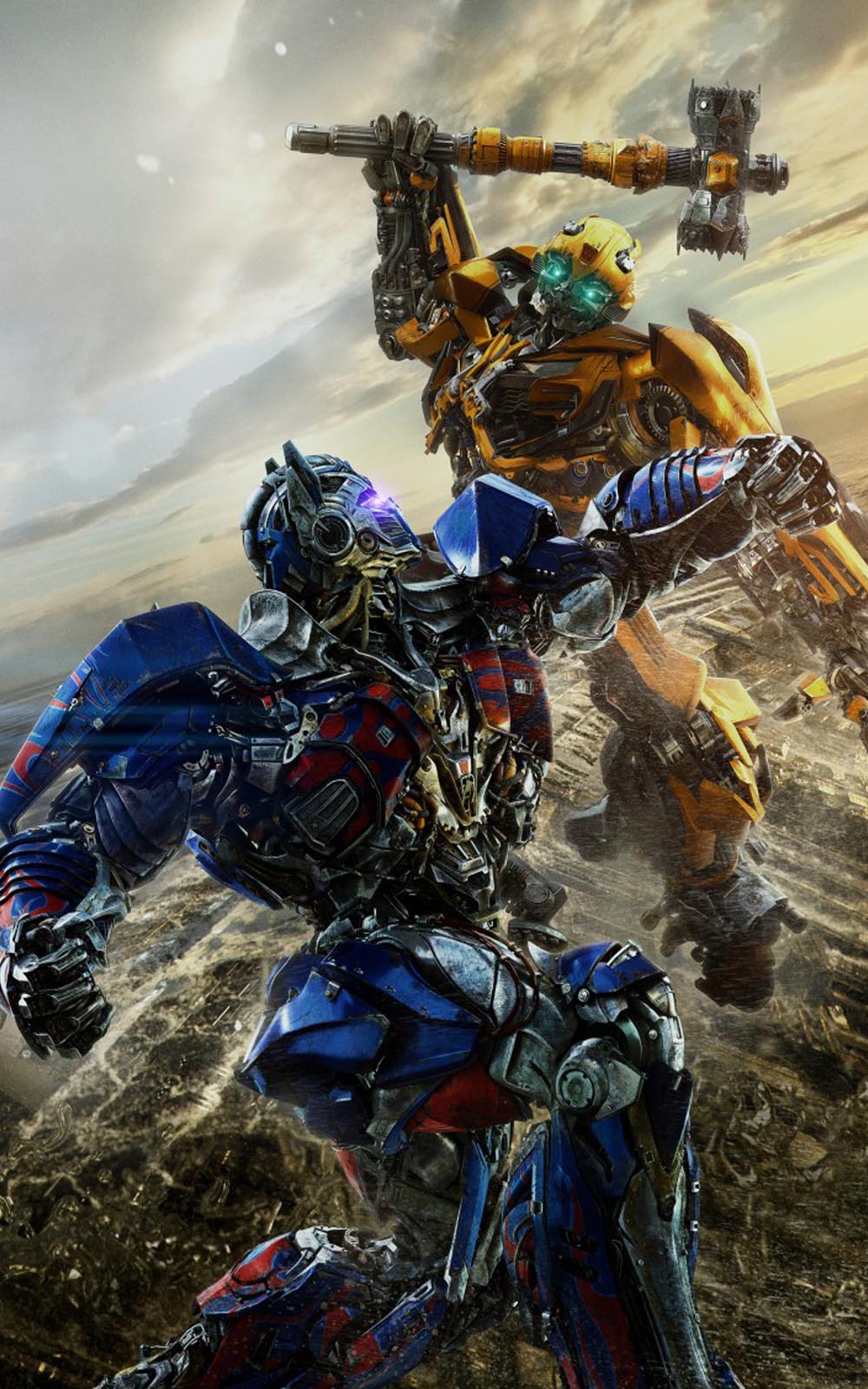 Bumblebee Vs Optimus Prime In Transformers The Last Knight 4K Ultra Hd Mobile Wallpaper