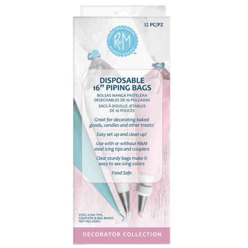 Disposable Piping Bags 16" 12PK R&M International
