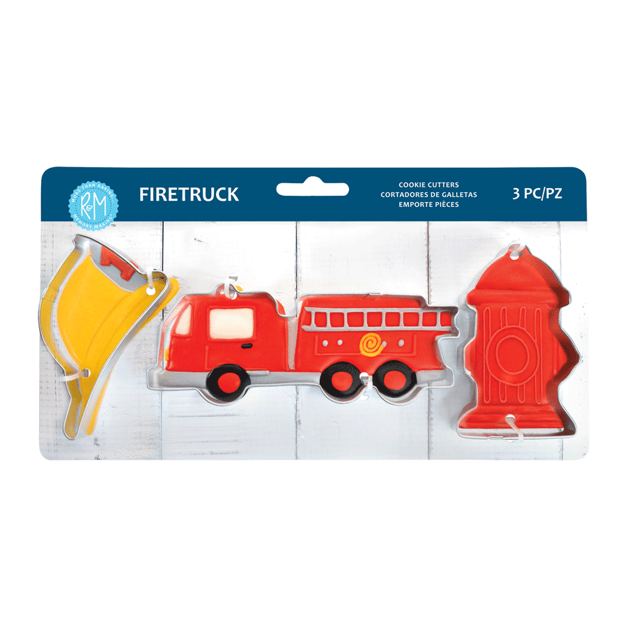 Fire Truck 3PC Cookie Cutter Set | R&M International