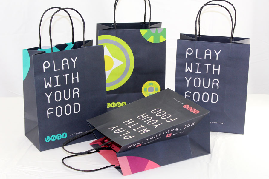 Custom Printed Paper Shopping Bags Chaney