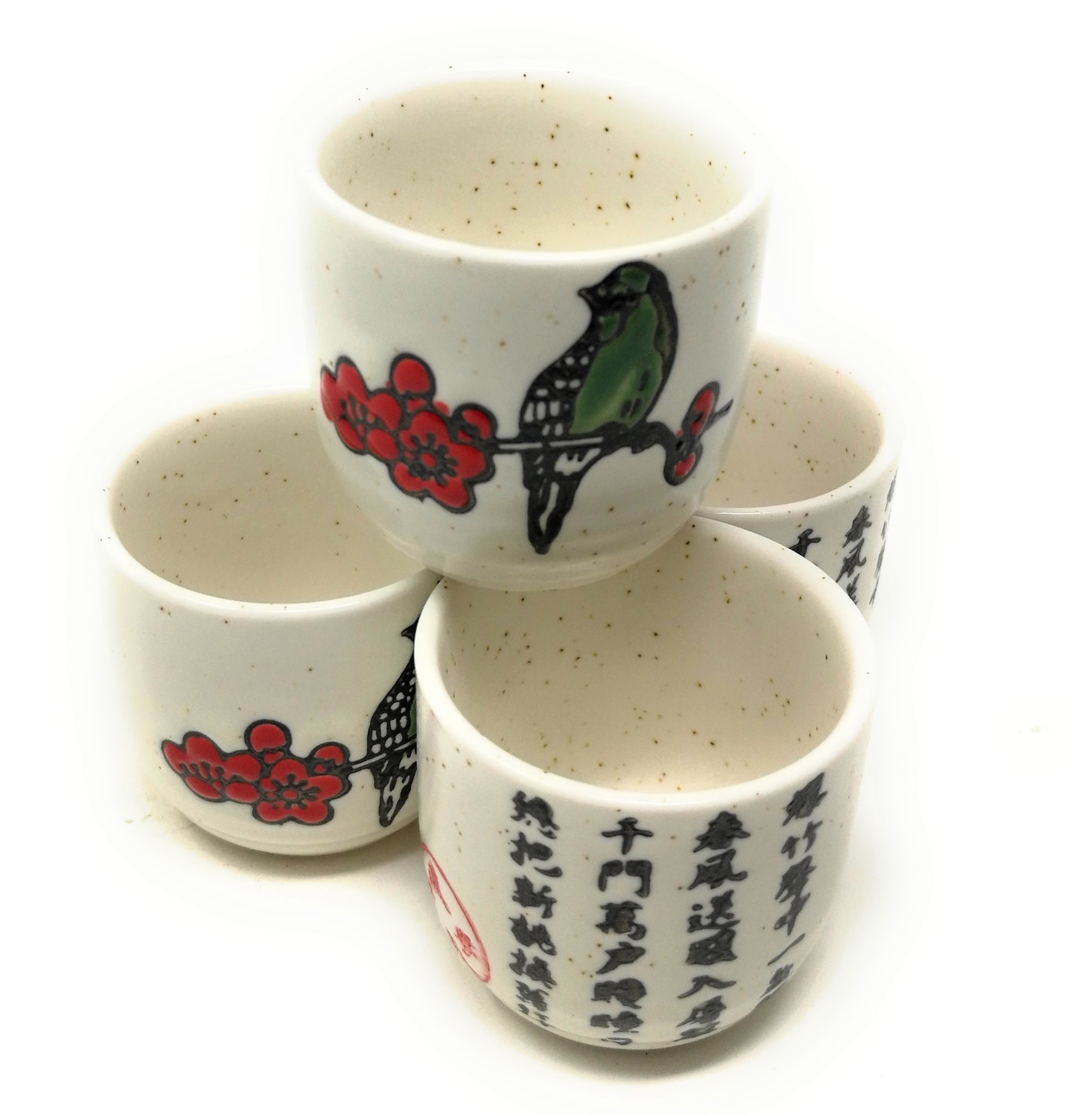 TJ Global 5Piece Sake Set, Durable Ceramic Japanese Sake Set with 1