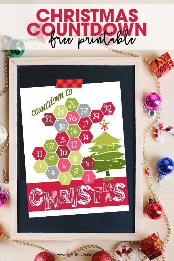 Christmas Countdown Printable Free Printable Download