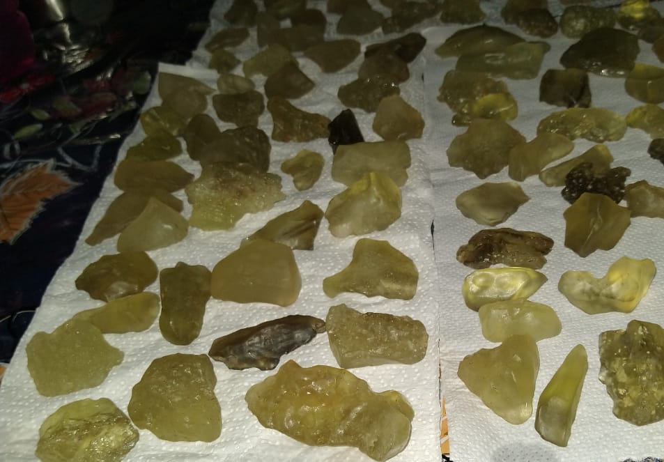 Genuine Raw Libyan Desert Glass Pendant, Libyan Desert Glass For Sale