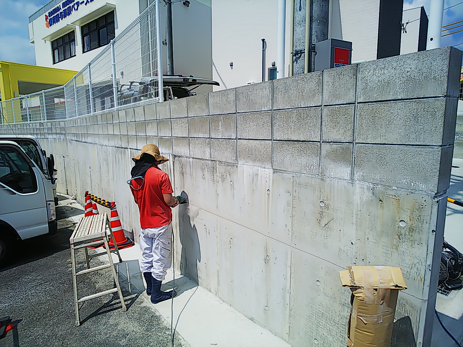 擁壁改修工事・フェンス工事