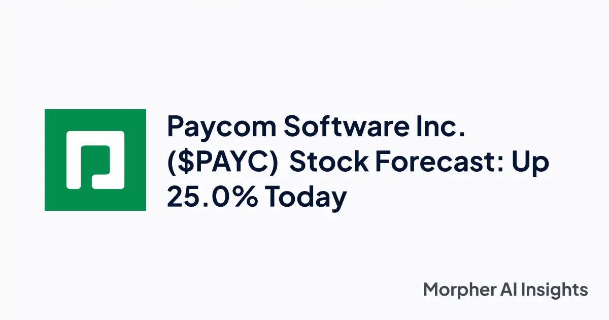 Paycom Stock Forecast 2025 Software Inc. (PAYC) Stock Forecast