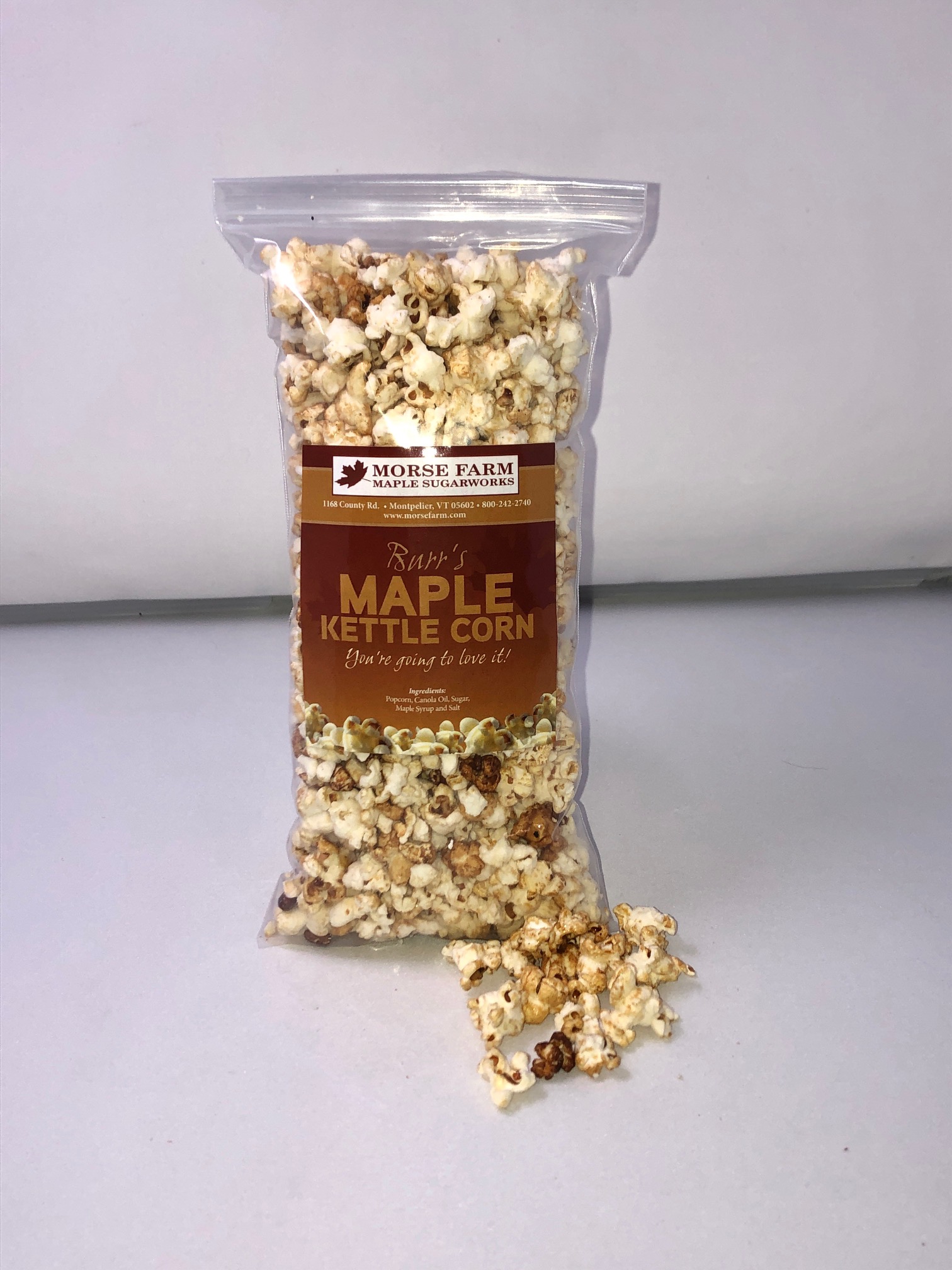 Morse Farm Maple Kettle Corn Small Bag 3.3 oz Morse Farm Maple