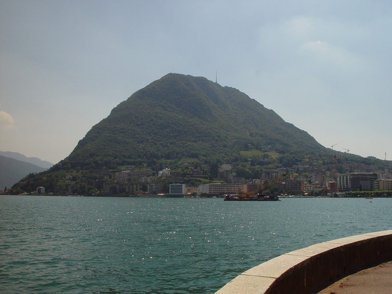 Across the lake