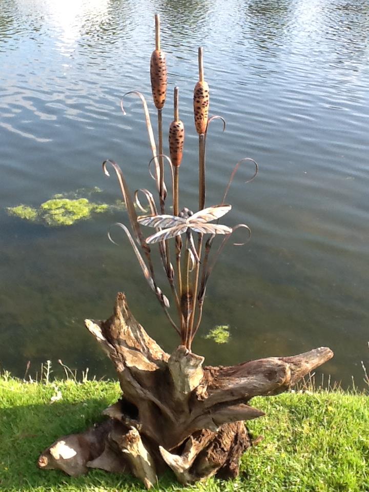 MOSS ART Unique wooden sculptures, water features